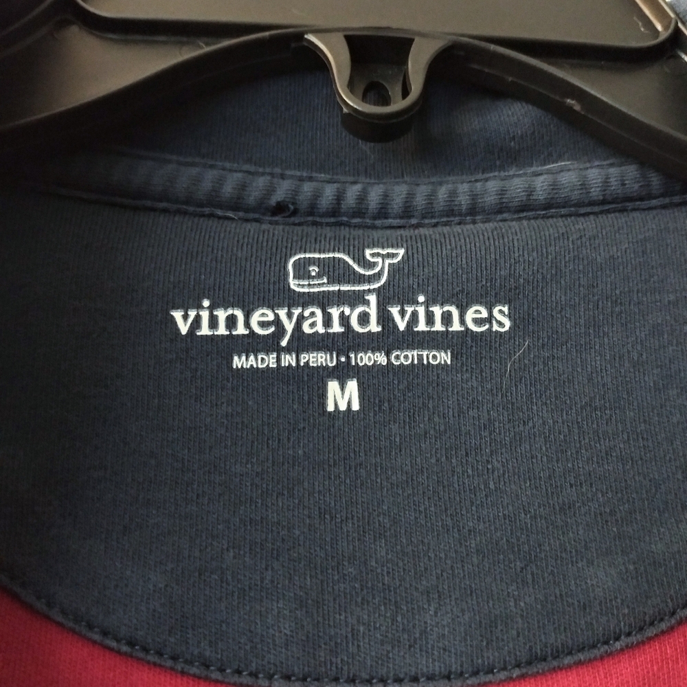 Vineyard Vines Deep Red Men's Pull-over Jacket - Picture 4 of 4